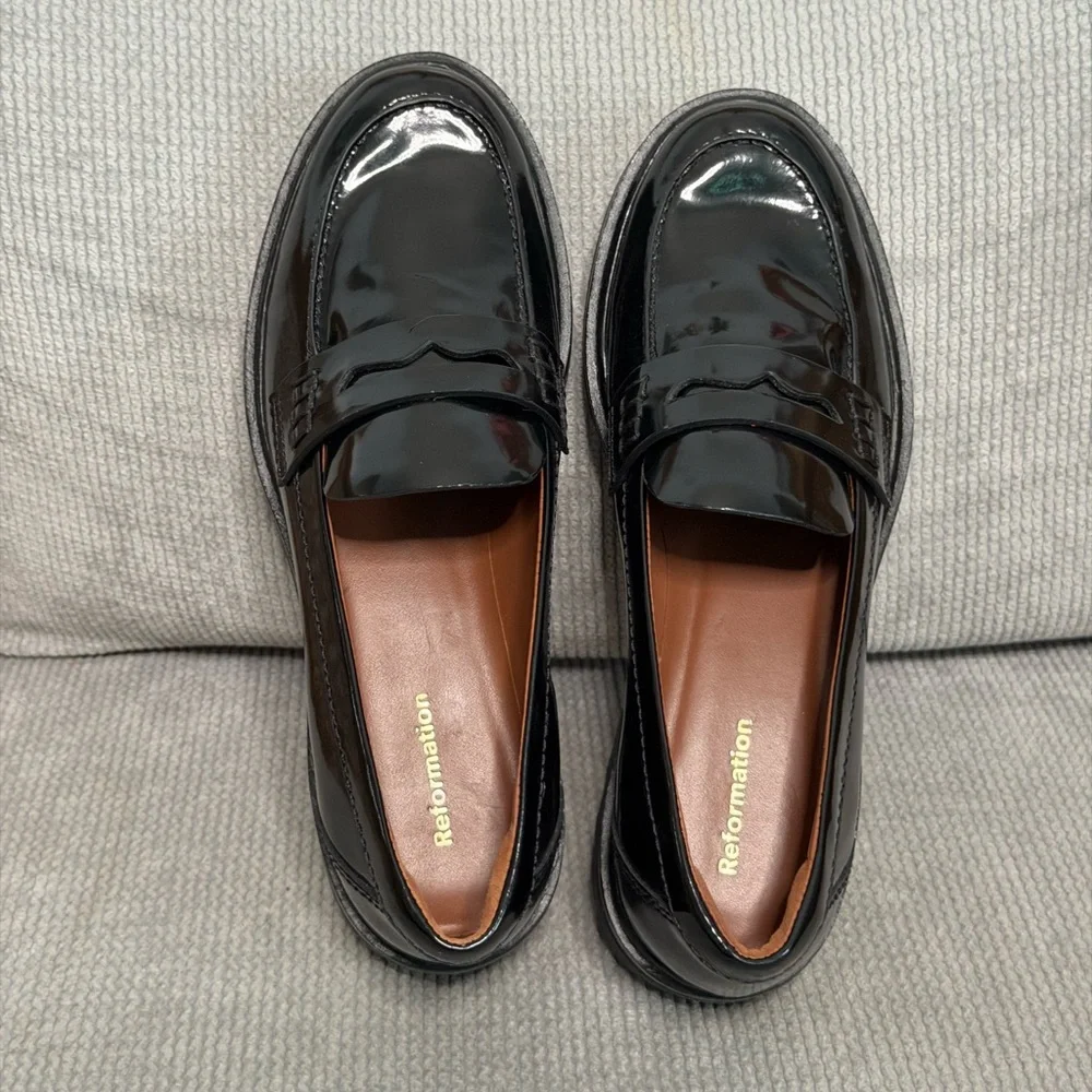 Reformation Agathea Loafer Black